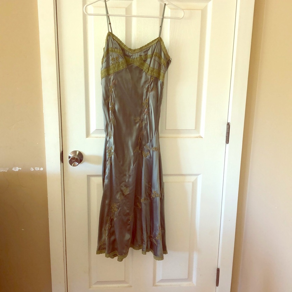 Betsey Johnson Silk Embroidered Dress